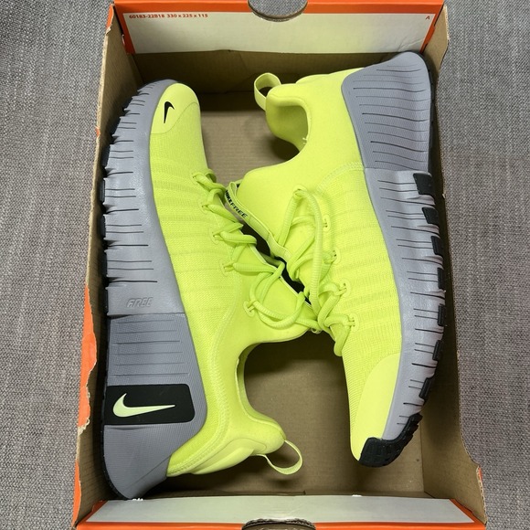 Nike Free Metcon 6 Lemon Volt Yellow nby FJ7127-700 Training Gym Mens Size 10